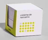 Embalagem para Bloco de Rascunho Cubo