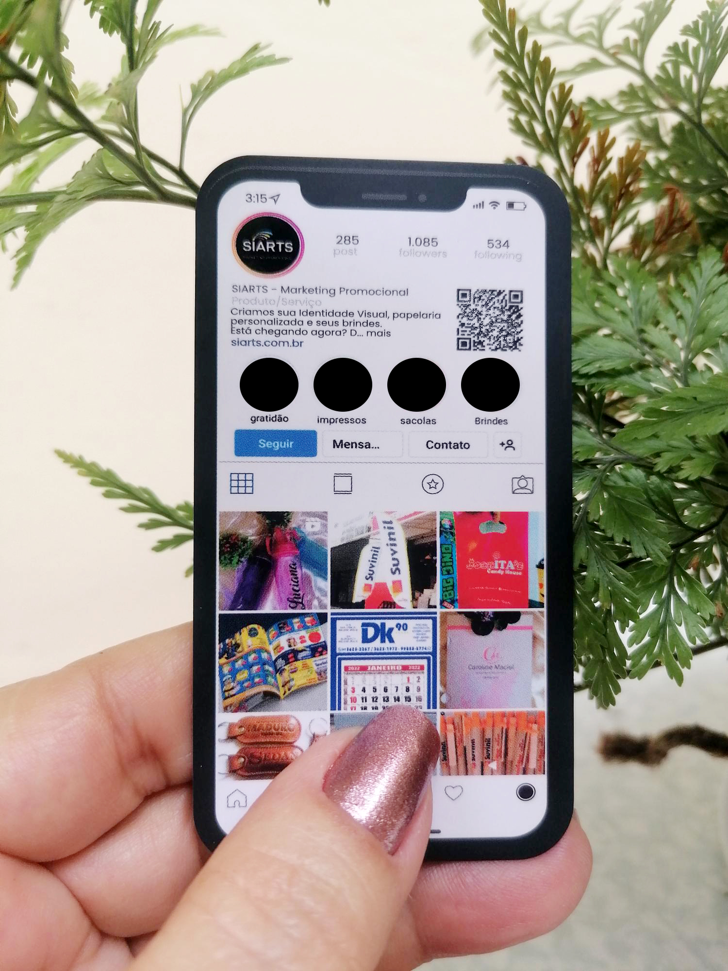 Cartão Insta Card Phone